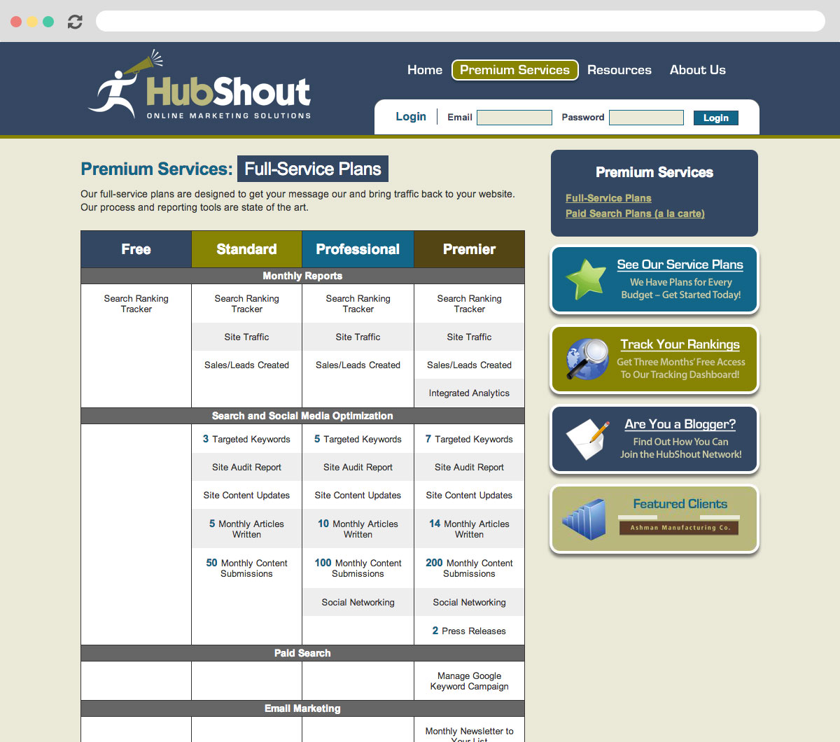 HubShout Services